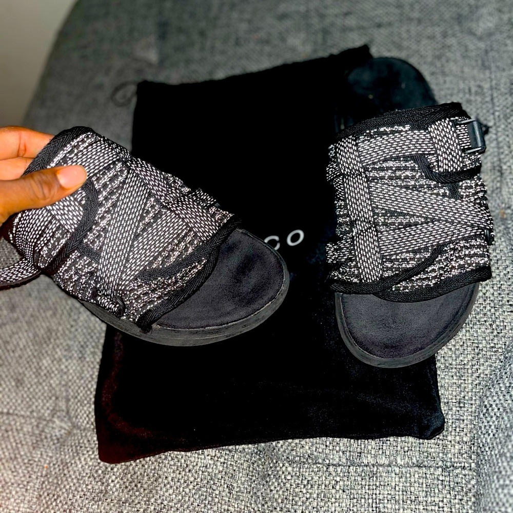Stylish Black and Gray Men's Sandals